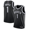 1-D'Angelo Russell Brooklyn Nets Swingman Jersey - Black - Icon Edition