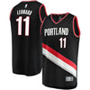 11-Meyers Leonard Portland Trail Blazers Jersey Black - Icon Edition