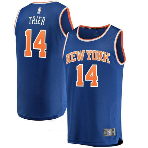 14-Allonzo Trier New York Knicks Jersey - Icon Edition - Blue