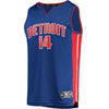 14-Ish Smith Detroit Pistons  Jersey - Icon Edition – Blue