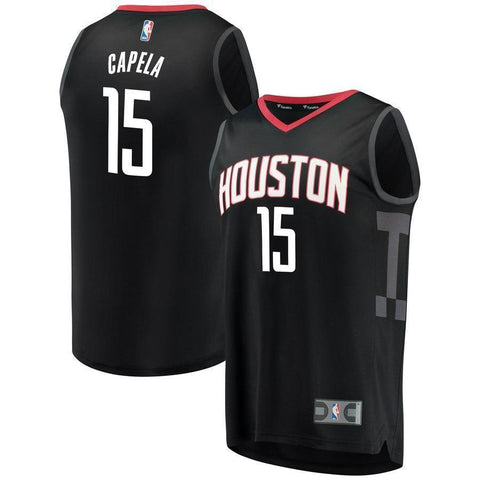 15-Clint Capela Houston Rockets Player Jersey Black - Statement Edition