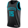 15-Kemba Walker Charlotte Hornets Swingman Jersey – City Edition – Black