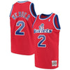 2-Chris Webber Washington Wizards  1994-95 Hardwood Classics Swingman Jersey – Red