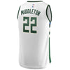 22-Khris Middleton Milwaukee Bucks  Jersey - Association Edition – White
