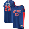 25-Reggie Bullock Detroit Pistons  Jersey - Icon Edition – Blue