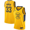 33-Myles Turner Indiana Pacers  Alternate Jersey – Gold