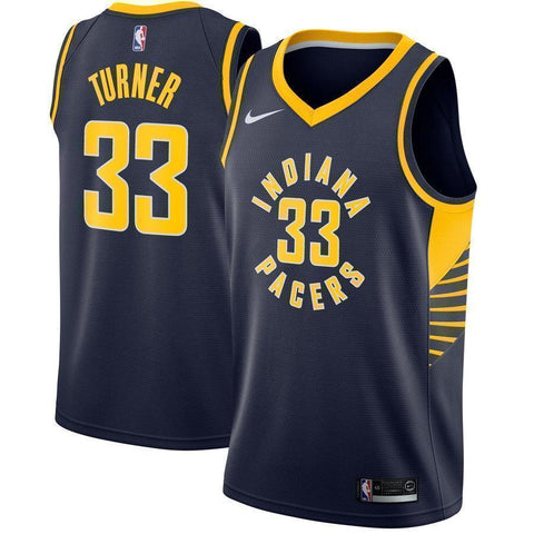 33-Myles Turner Indiana Pacers Swingman Jersey Navy - Icon Edition