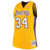 34-Shaquille O`Neal Los Angeles  Hardwood Classics Swingman Jersey – Gold
