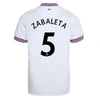 ZABALETA 5 West Ham Away Soccer Jersey 2019-20