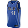 41-Dirk Nowitzki Dallas Mavericks Swingman Jersey Royal - Icon Edition