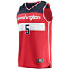5-Markieff Morris Washington Wizards Team Color Player Jersey Red - Icon Edition