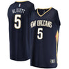 5-Trevon Bluiett New Orleans Pelicans  Jersey - Icon Edition - Navy