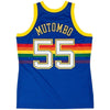 55-Dikembe Mutombo Denver Nuggets  Basketball Jersey - Navy Blue