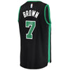 7-Jaylen Brown Boston Celtics  Jersey - Statement Edition - Black