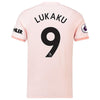 Manchester United 9-Romelu Lukaku Away Soccer Jersey 2018-19 – Coral