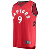 9-Serge Ibaka Toronto Raptors  Jersey Red - Icon Edition
