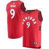 9-Serge Ibaka Toronto Raptors  Jersey Red - Icon Edition