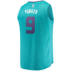 9-Tony Parker Charlotte Hornets Jersey - Icon Edition - Teal