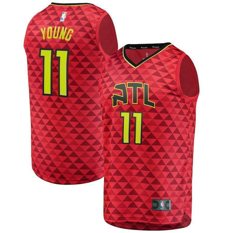 Trae Young Atlanta Hawks Fanatics Branded Fast Break Alternate Jersey – Red