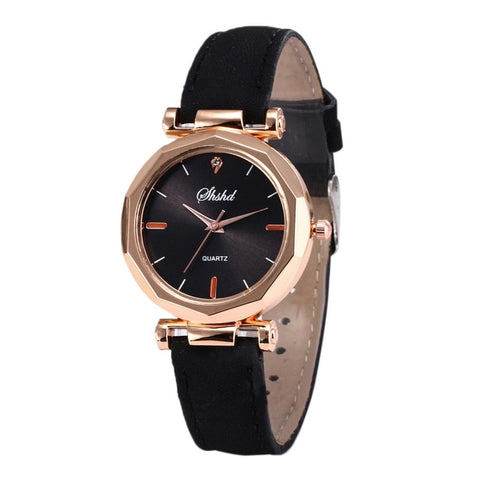 saatleri Quartz leather Wristwatches relogio feminino