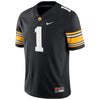 #1 Iowa Hawkeyes Nike Game Jersey - Black