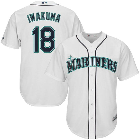 Hisashi Iwakuma Seattle Mariners Majestic Cool Base Player Jersey - White