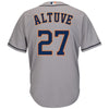 Jose Altuve Houston Astros Majestic Road Official Cool Base Player Jersey - Gray