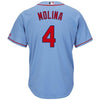 Yadier Molina St. Louis Cardinals Majestic Alternate Cool Base Player Jersey – Horizon Blue/Cream
