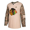 Chicago Blackhawks adidas Veterans Day Practice Jersey - Camo