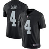 Derek Carr Oakland Raiders Nike Vapor Untouchable Limited Player Jersey - Black