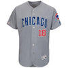 Ben Zobrist Chicago Cubs Majestic Road Flex Base Collection Player Jersey – Gray/White