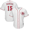 Nick Senzel Cincinnati Reds Majestic Official Cool Base Player Jersey – White