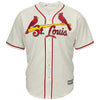 St. Louis Cardinals Majestic Official Cool Base Jersey - Cream