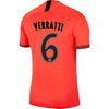 Marco Verratti Paris Saint-Germain 2019/20 Away Breathe Stadium Player Jersey - Red