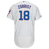 Ben Zobrist Chicago Cubs Majestic Home Flex Base Collection Player Jersey - White
