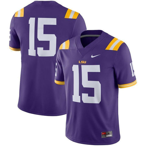 LSU Tigers Nike Team Game Football Jersey - Purple