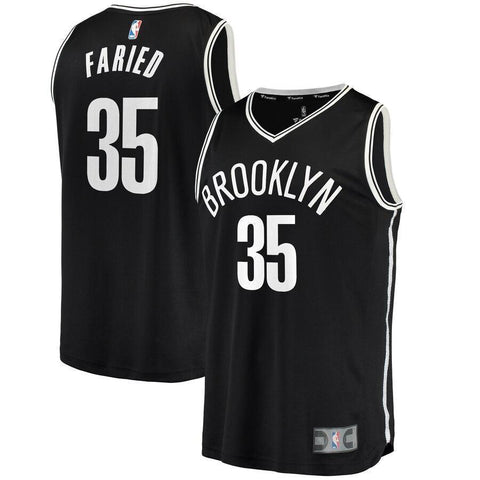 Kenneth Faried Brooklyn Nets Fanatics Branded Fast Break Jersey - Icon Edition - Black