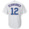 Kyle Schwarber Chicago Cubs Majestic Official Cool Base Player Jersey - White/Royal