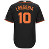 Evan Longoria San Francisco Giants Majestic Alternate Cool Base Player Jersey – Black