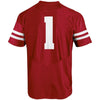 #1 Wisconsin Badgers Under Armour Team Replica Football Jersey - Red