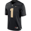 Purdue Boilermakers Nike Team Game Football Jersey - Black