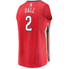 Lonzo Ball New Orleans Pelicans Fanatics Branded Fast Break Jersey Red - Statement Edition