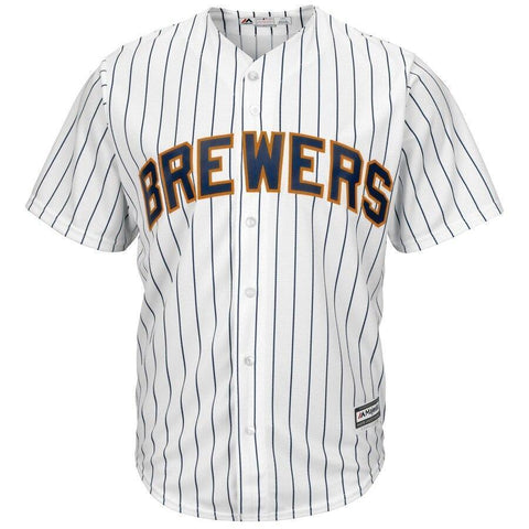 Milwaukee Brewers Majestic Official Cool Base Jersey - White -