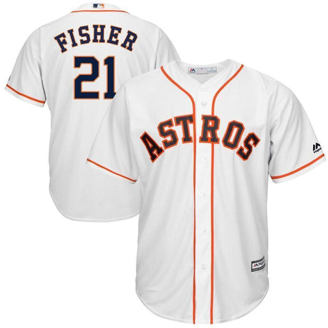 Derek Fisher Houston Astros Majestic Home Cool Base Player Jersey - White