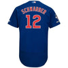 Kyle Schwarber Chicago Cubs Majestic Alternate Collection Flex Base Player Jersey - Royal/White