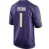 Marquise Brown Baltimore Ravens Nike Game Jersey - Purple