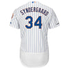 Noah Syndergaard New York Mets Majestic Alternate Collection Flex Base Jersey - Royal/White