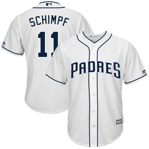 Ryan Schimpf San Diego Padres Majestic Home Cool Base Jersey - White