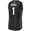 D'Angelo Russell Brooklyn Nets Fanatics Branded Fast Break Alternate Jersey - Charcoal