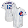 Kyle Schwarber Chicago Cubs Majestic Home Flex Base Collection Player Jersey - White/Royal